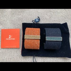 Pair of Swarovski cuffs